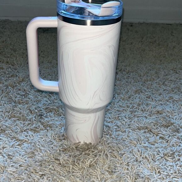 STANLEY Quencher H2.0 40oz Flowstate Tumbler ROSE QUARTZ SWIRL - Picture 3 of 13